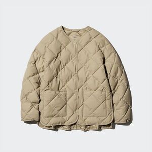 Uniqlo Women's Tan Quilted Puffer Jacket